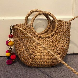 Straw Bag with Tassel